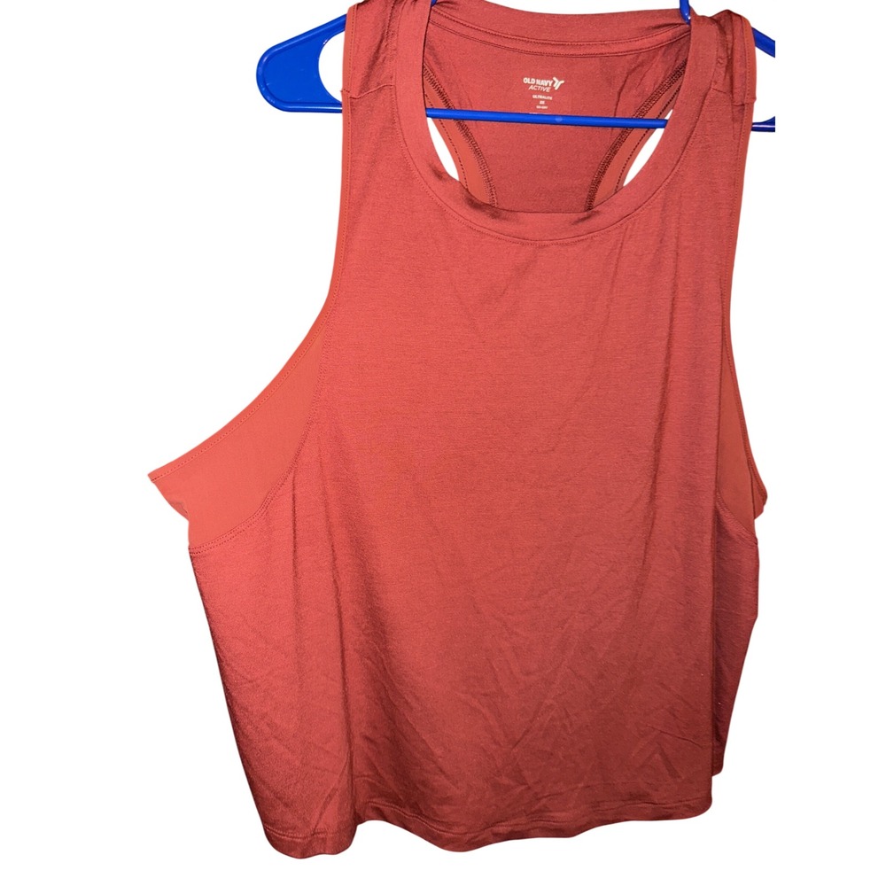 Old Navy Active Ultralite Go Dry Tank Top Women Plus Size 2X‎ Rust Red